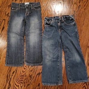 Two pairs of boys jeans